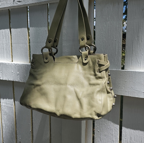 Lamarthe beige leather shoulder bag - Picture 11 of 14